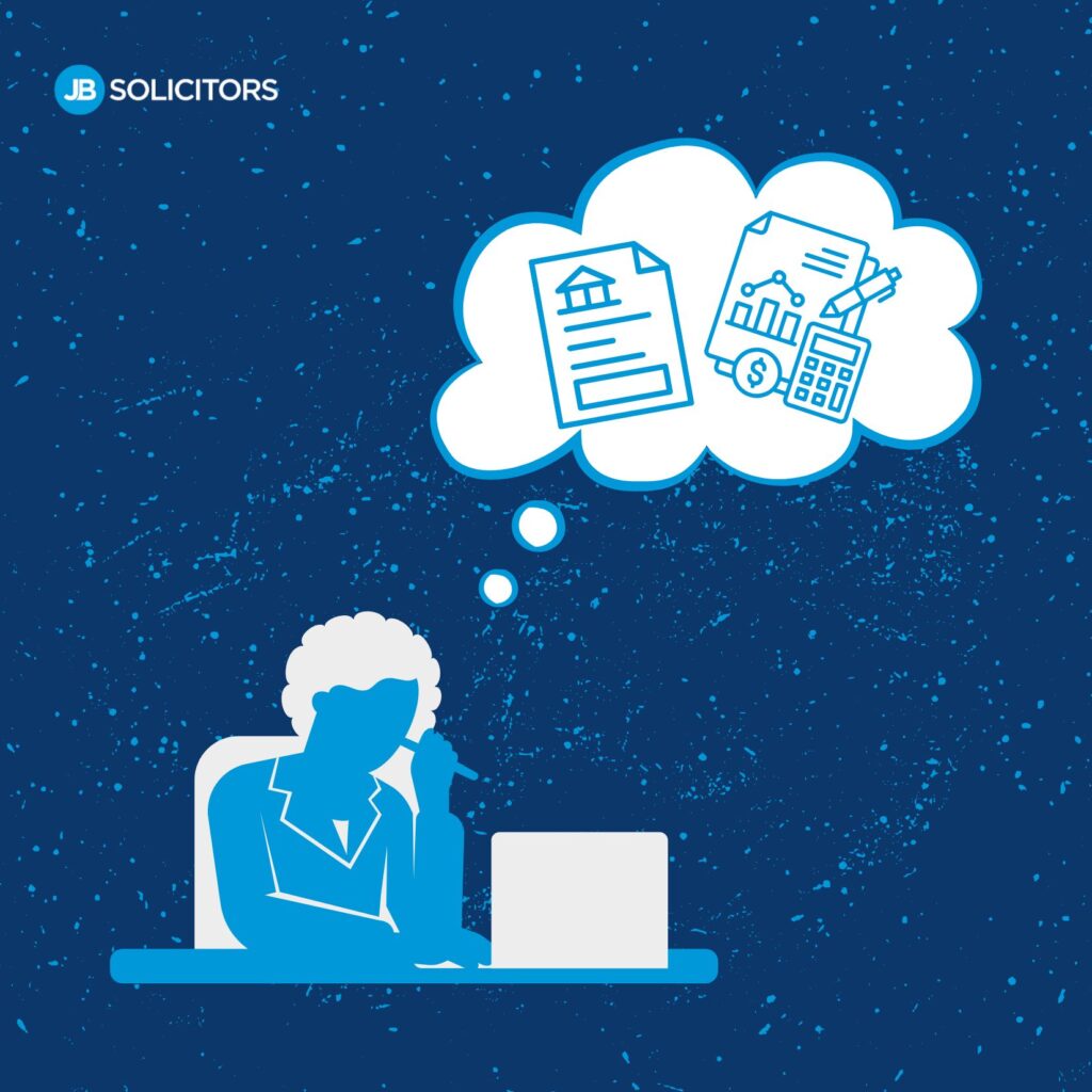 a lawyer fixing a financial statement