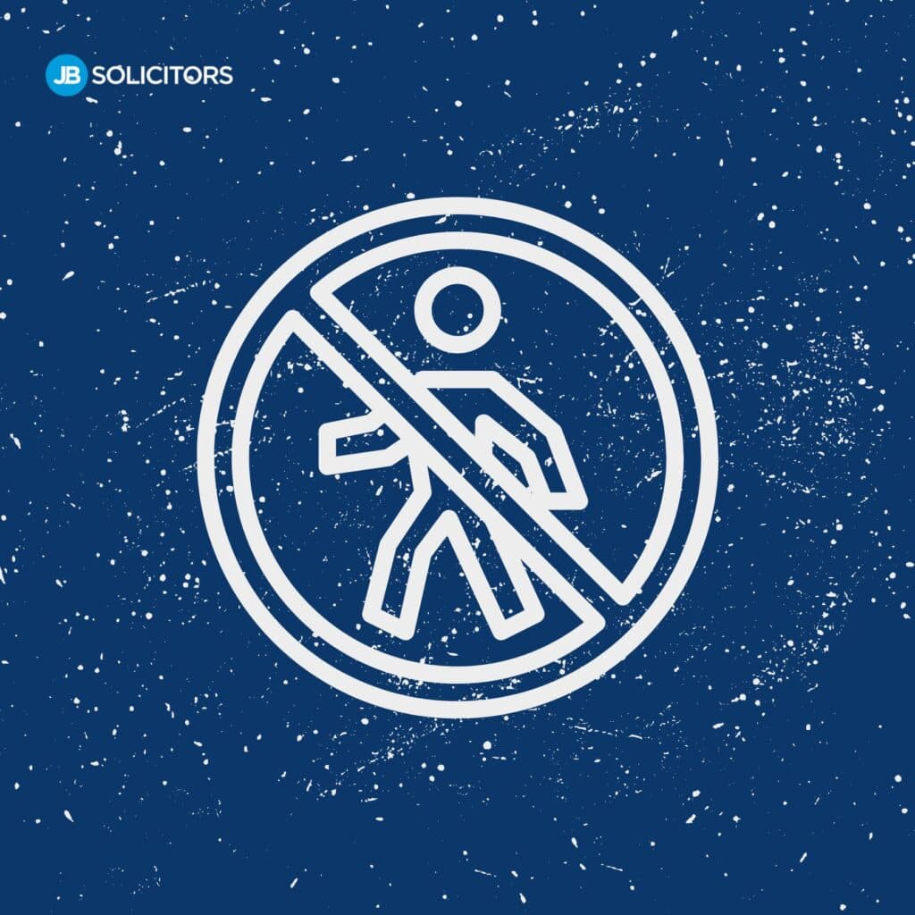 no jaywalking sign