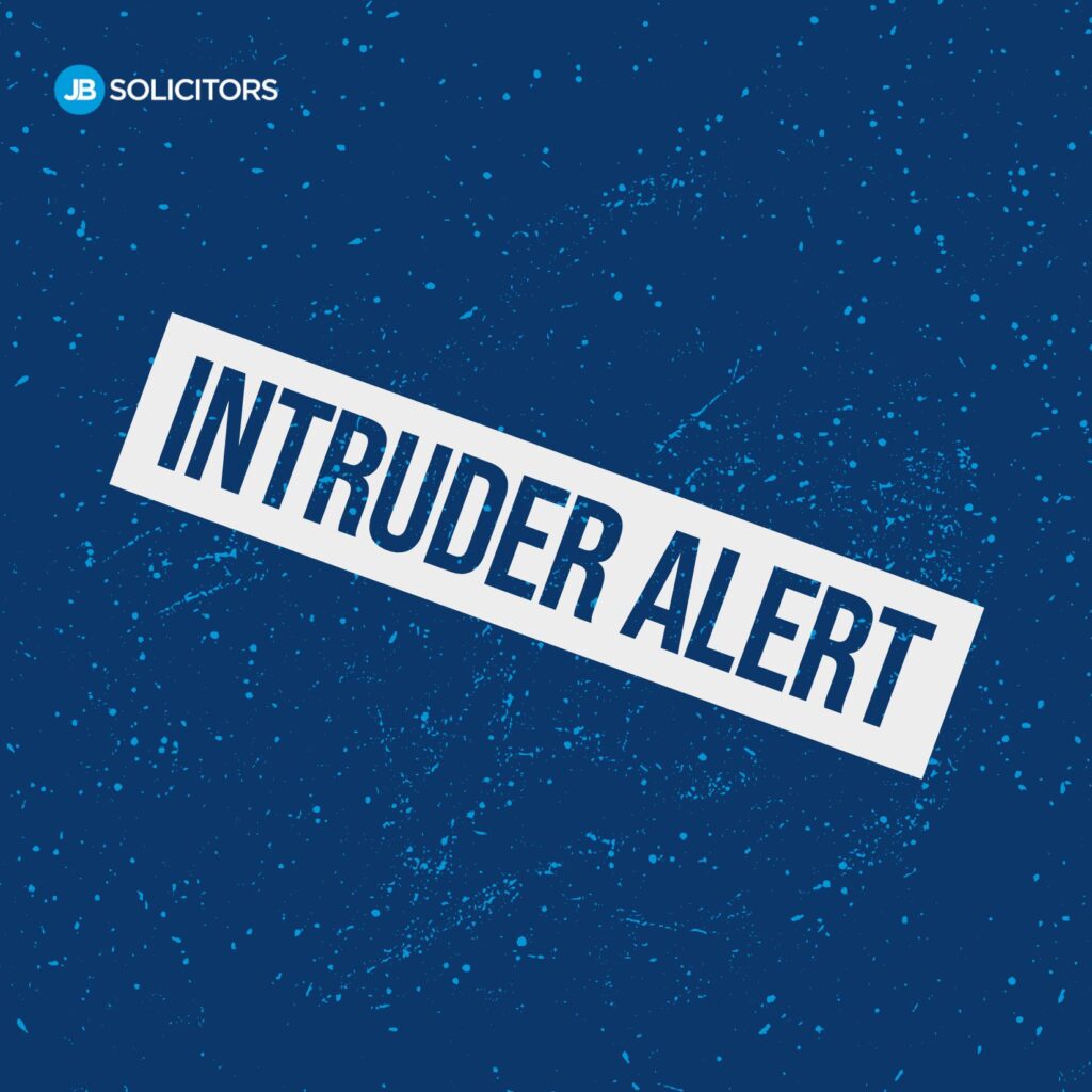 an intruder alert notification