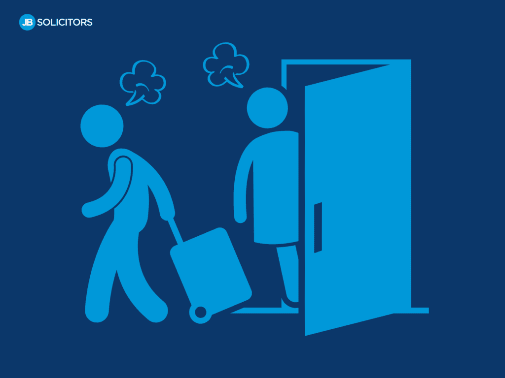 a person moving out of a house